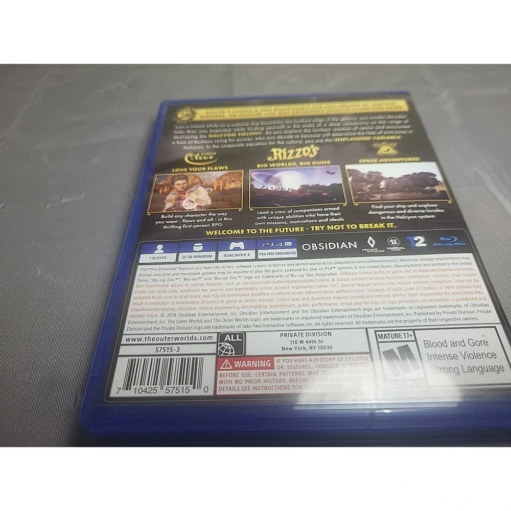 Outer‎ Worlds - Sony PlayStation 4 CIB